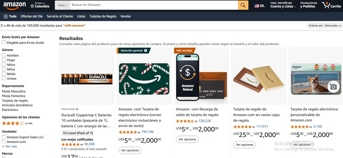 ejemplo marketplace amazon