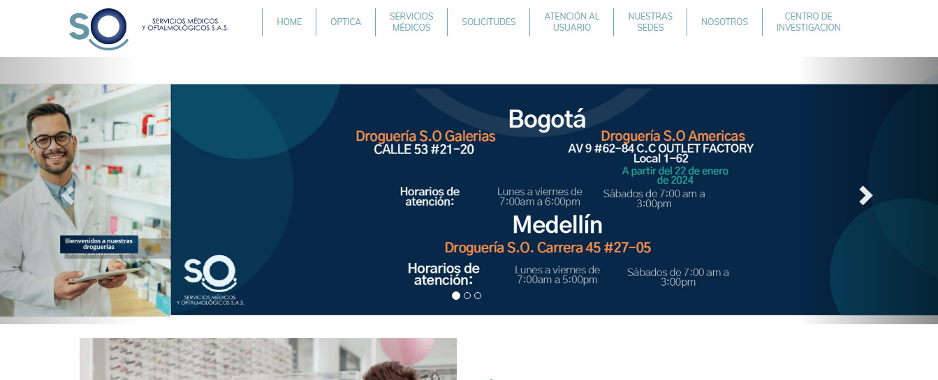 Ejemplo página web médicos